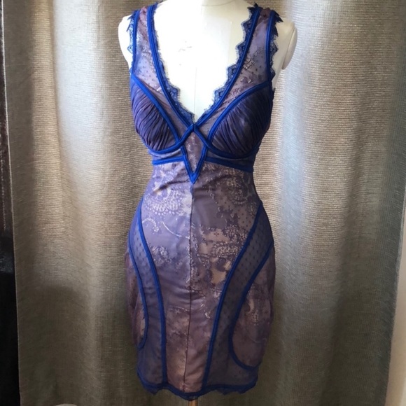 🔥Amazing🔥Rare Bebe Lace Sexy Mini Dress Bustier - Picture 2 of 3